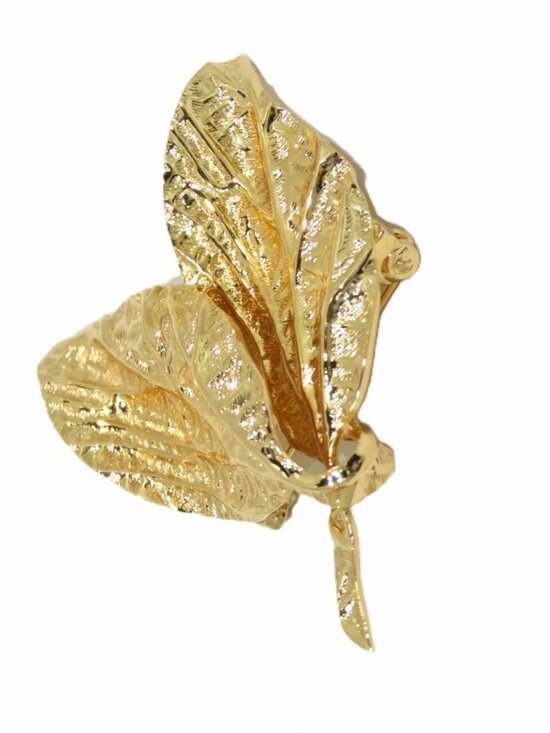 Dior Jewelry - #138 - Christian Dior Dior leaf motif brooch, Authentic